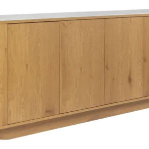 Hohes Sideboard Almira in Eiche-Optik mit Stauraum für Schlafzimmer