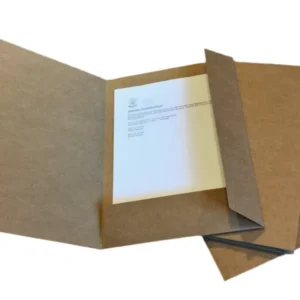 Zweiflügelmappe kraft Schwartz Recycled