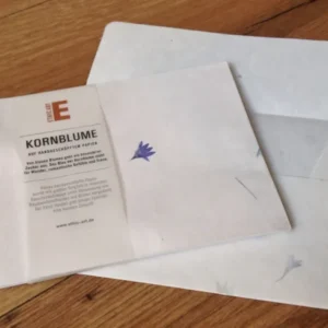 Bütten Briefpapier Kornblume - Polly Paper
