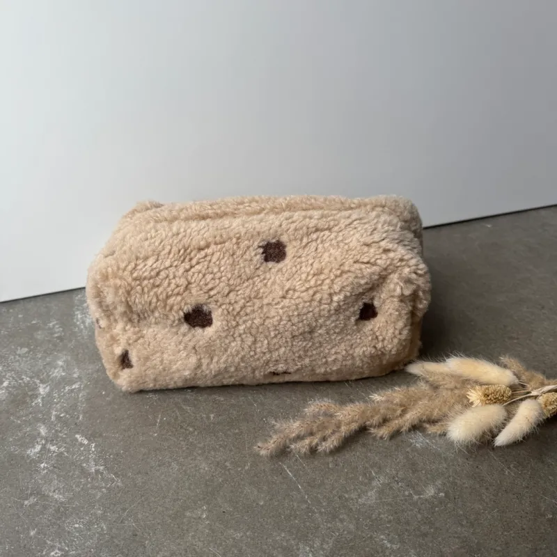 Kosmetiktasche Cute Dots - Beige