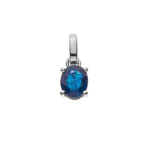 Anhänger Weissgold 750 mit Saphir 0.47ct
