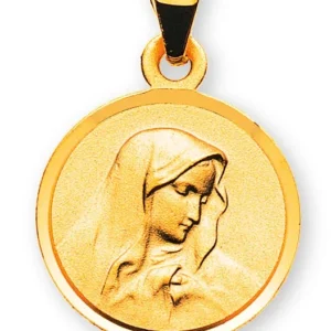 Anhänger Medaille Dolorosa Gelbgold 750 12 mm
