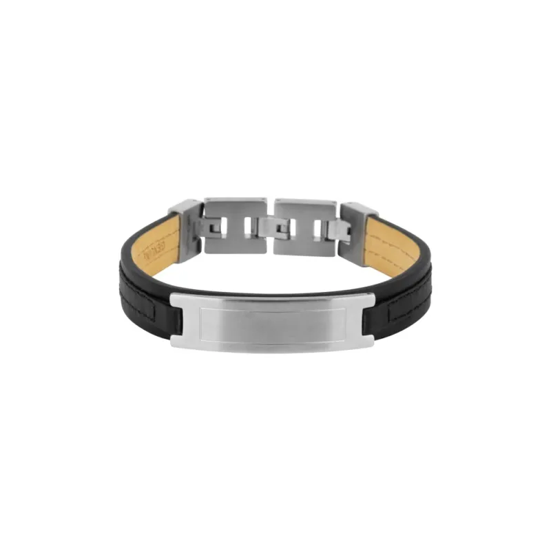 AZE Jewellery Herrenarmband Iron James Schwarz