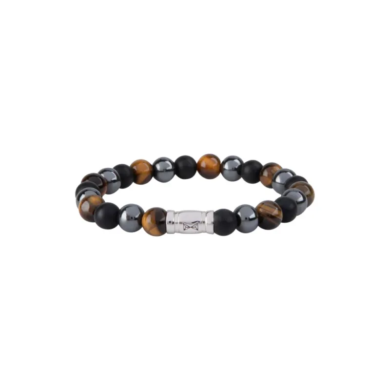 AZE Jewellery Herren Armband Kilimanjaro Edelstein Silber 8mm