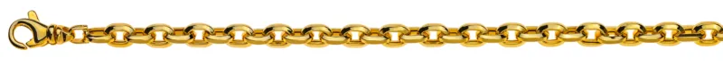 Armband Anker Oval Gelbgold 750, 6.0mm, Messerschliff
