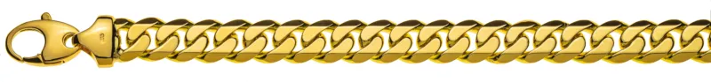 Collier Panzer geschliffen Gelbgold 750 ca. 11.0mm 55cm