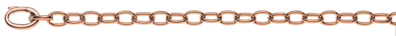Armband Anker oval Rotgold 750 Handarbeit ca. 6.0mm