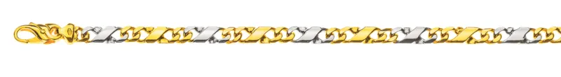 Collier Bicolor Gelb-/Weissgold 750 5,0 mm