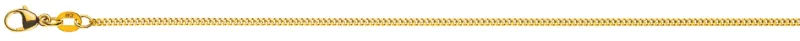 Collier Panzerkette geschliffen Gelbgold 750 ca. 1.6mm
