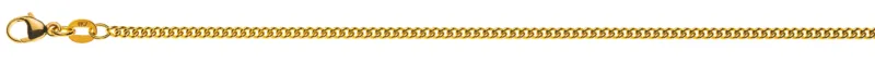 Collier Rundpanzerkette Gelbgold 750 ca. 2.1mm
