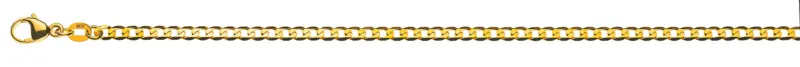 Collier Panzer extraflach diamantiert Gelbgold 750 ca. 3.1mm