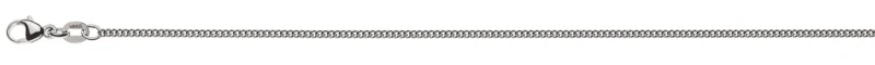 Collier Rundpanzerkette Weissgold 750 ca. 1,6mm