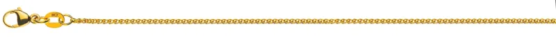 Collier Zopf Gelbgold 375 ca. 1.2mm