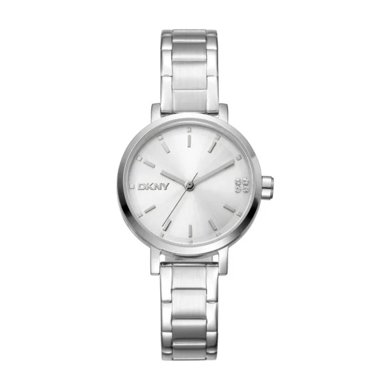 DKNY Damenuhr Soho Glitz Edelstahl 30mm
