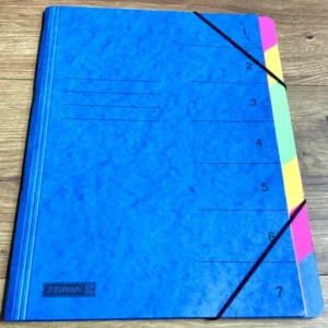 Faechermappe Brunnen 7 Faecher bunt