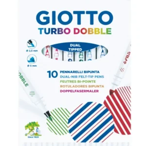 GIOTTO-Turbo-Dobble-Doppel-Faserstifte-Filzstifte-10er-Set-dick-duenn-spitze-42600-lafueliki