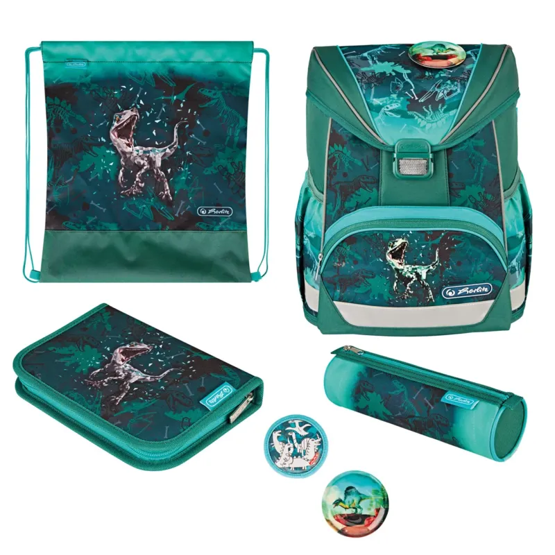 Herlitz-Schulranzen-Set-UltraLight-Plus-Green-Rex-Dinosaurier-4008110358444-online-kaufen-lafueliki