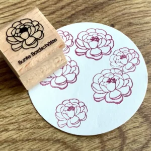 Holzstempel Pfingstrose 2x2xm (Bunte Bordschätze)