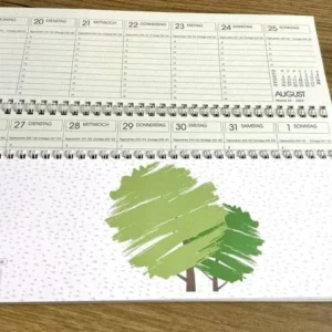 Tischkalender quer RC Grüner Baum 1S/1W 2025 (!)