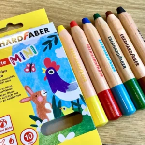 Jumbo MiniMaxi 3in1 Buntstifte wasservermalbar° - Polly Paper - Umweltfreundliche Schreibwaren