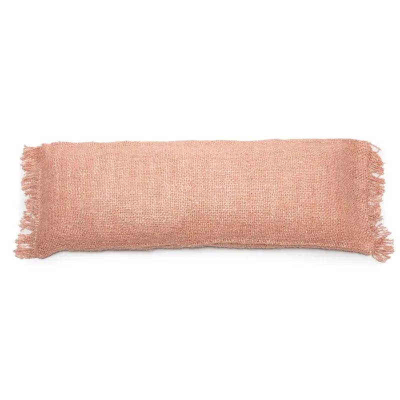 Kissenbezug – Baumwolle Material, Boho Stil, Rosa Ton, 35x100 cm - Oh My Gee | Bazar Bizar Antwerp