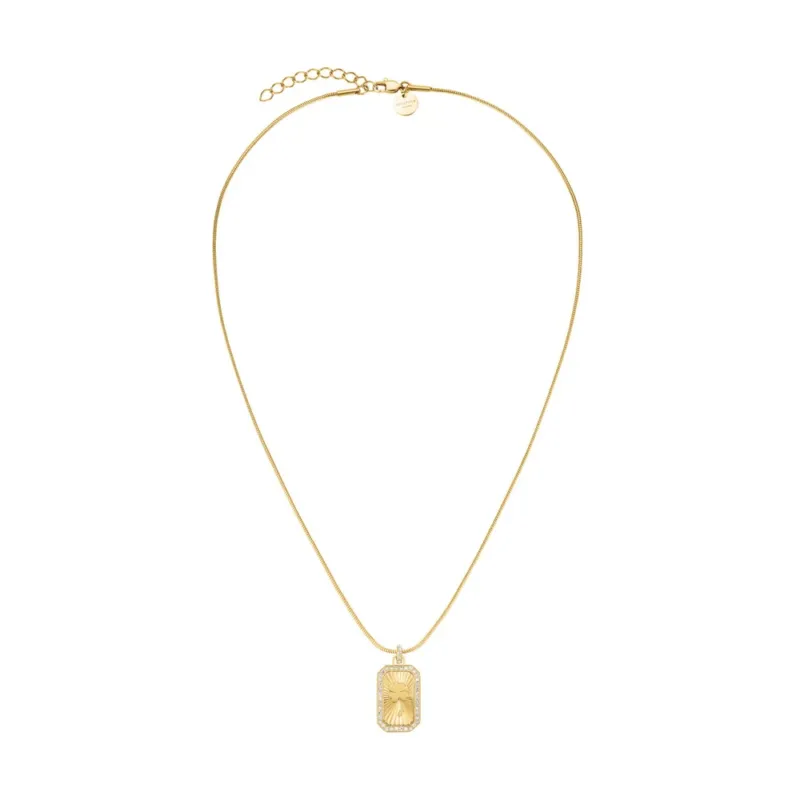 Rosefield Halskette Clover Amulet Gold