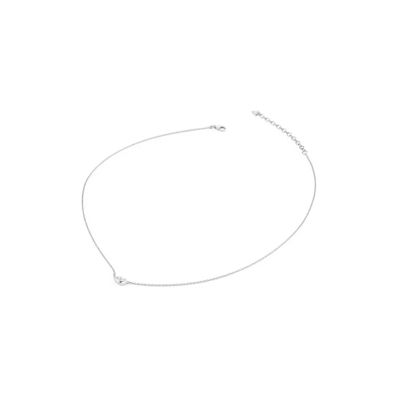 GUESS silver Halskette DOUBLE WAVE 925 Silber