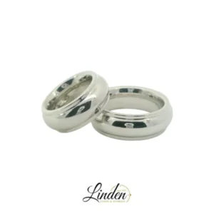 Partnerringe Silber 925 rhodiniert - LS-806/8