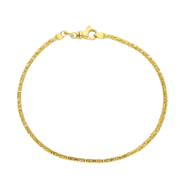 Massives Königsketten-Armband – 18K 750 Gelbgold- MZM040GG19
