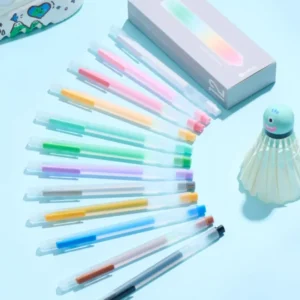 KACO BASE Acrylic Ink Gel Pen | 0.8mm Art & Journal Pen | 12-Color Set