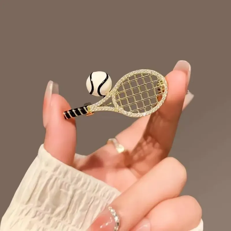 Tennis Racket Brooch Set of 3 – Sports Lapel Pins for Tennis Lovers