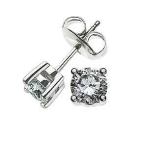 Ohrstecker Solitär Weissgold 750 0.76ct.