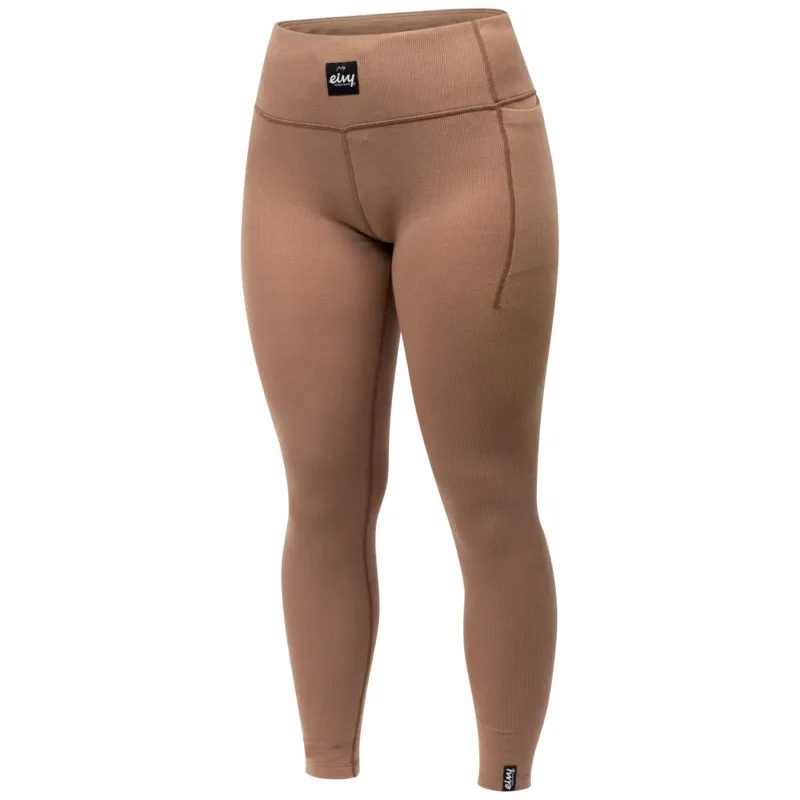Eivy Damen Pocket Wool Rib Tights Faded Coffee-Nitrobags-Shop