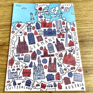 Postkarte urban Deutschland