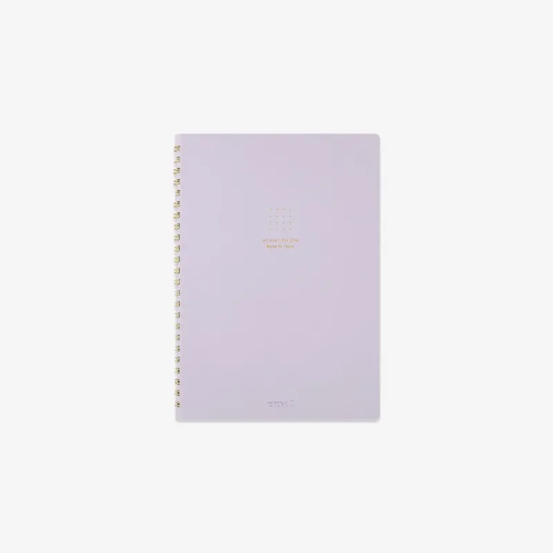 A5 RING NOTEBOOK W. DOT GRID // PURPLE
