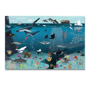 Unterwasser Tierwelt für Kinder farbfrohe Zeichnung