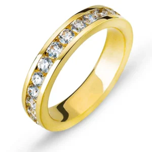 Eternity Ring Gelbgold 750 mit 25 Brillanten Kanalfassung