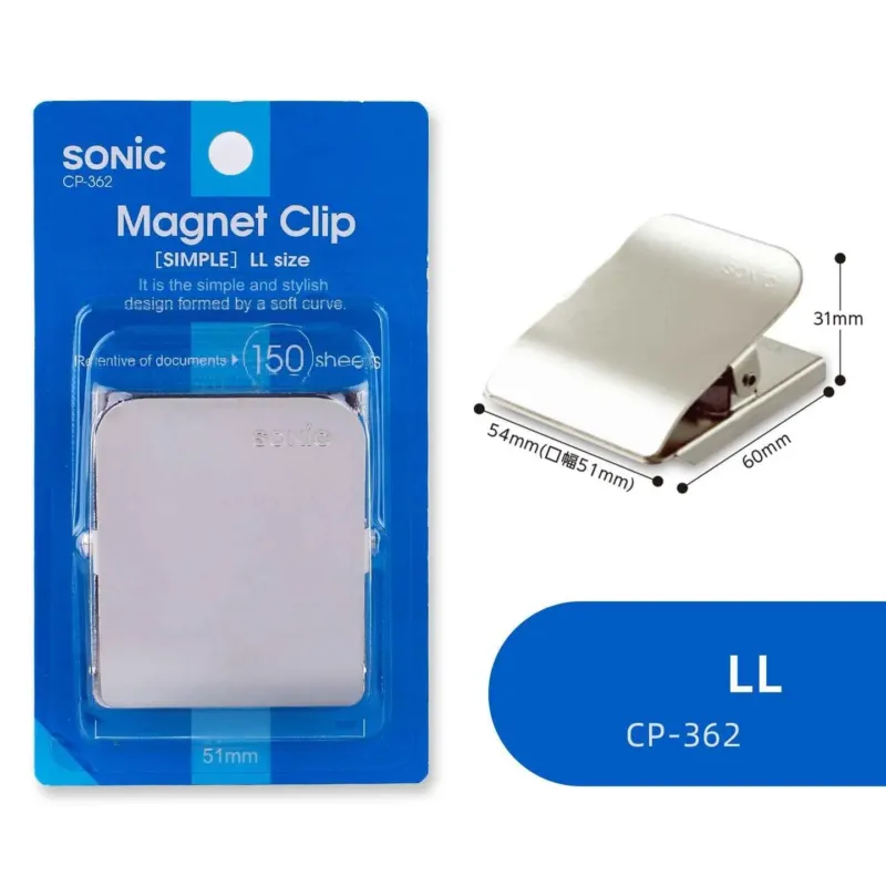 SONIC Magnet Clip Extra Strong Magnetic Binder Clips LL 150 Sheets