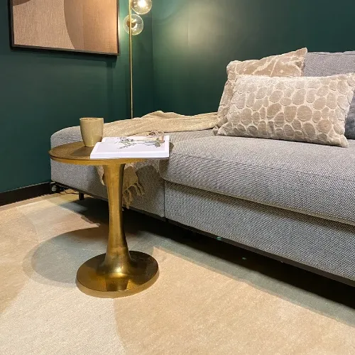 Couchtisch – Antikgoldene Oberfläche, Aluminium Körper, Hohe Form - Amara | Starfurn