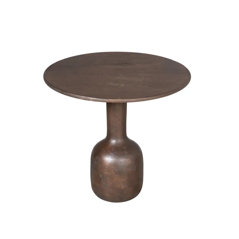 Beistelltisch – Mangoholz, Braun-Finish, Skulpturales Design – Donna | Starfurn