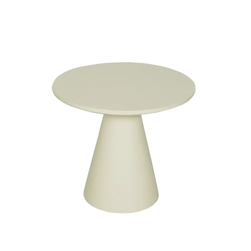 Couchtisch – Mangoholz, Sandfarbe, Einzigartiges Rundes Design – Bellis | Starfurn