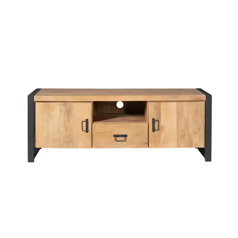 TV-Möbel – Natürliche Oberfläche, Mangoholz Material, Modernes Design – Britt | Starfurn