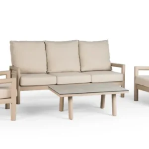 Tierra Outdoor Loungeset Sevilla Champagner 4-teilig