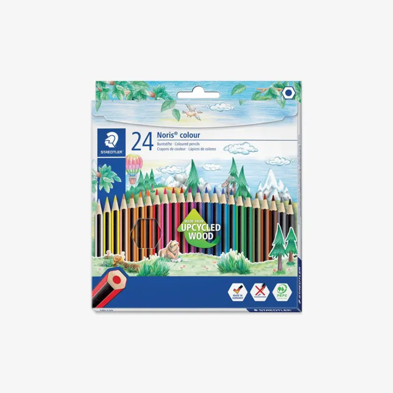 A package of 24 Noris colour wooden pencils