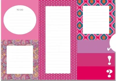 Haftnotizen Sticky Notes rot-pink
