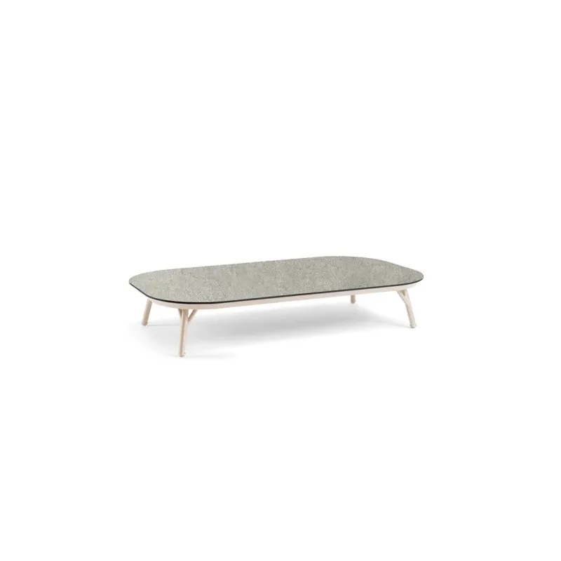 Tierra Outdoor Nora Loungetisch Trespa Ophira 120x70cm champagner
