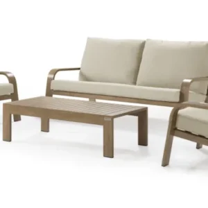 Callisto Outdoor Lounge-Set Bongo holzoptik 4-teilig