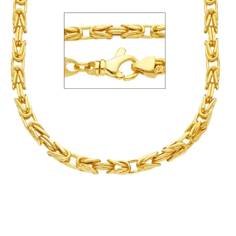 Hohle Königskette für Herren 18K 750 - VZM090GG