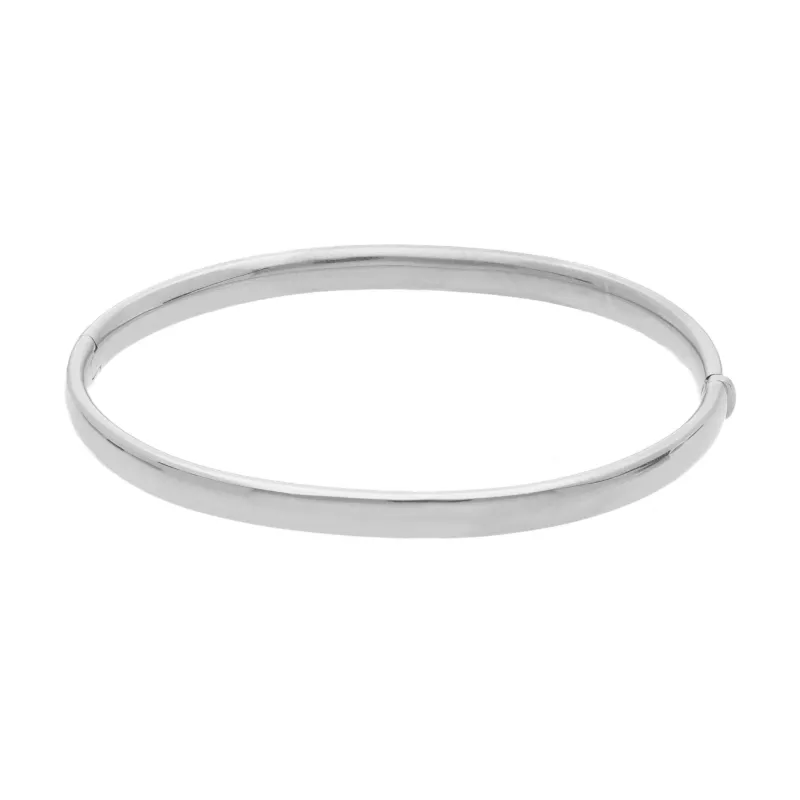 Armreif aus 18 Karat Weissgold Comfort 4.60 × 2.90 mm - 265771