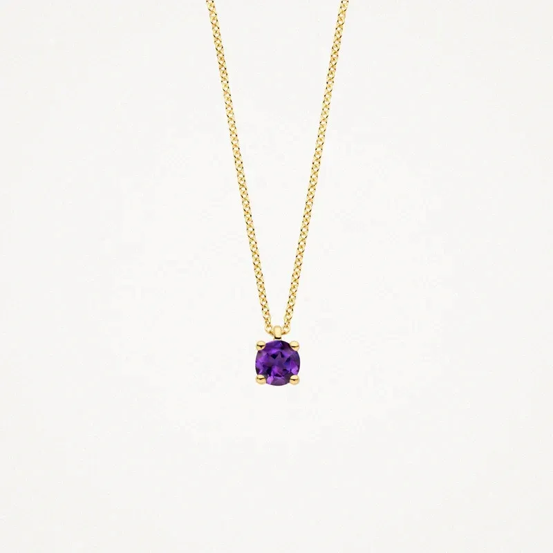 Blush Halskette aus 14 Karat Gold mit Amethyst - 3200YAM